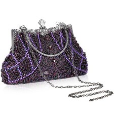 Amylove 1920s Vintage Beaded Clutch Evening Bag Formal 1920s Accessories for ...