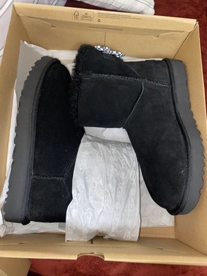 womens ugg boots size 9 black