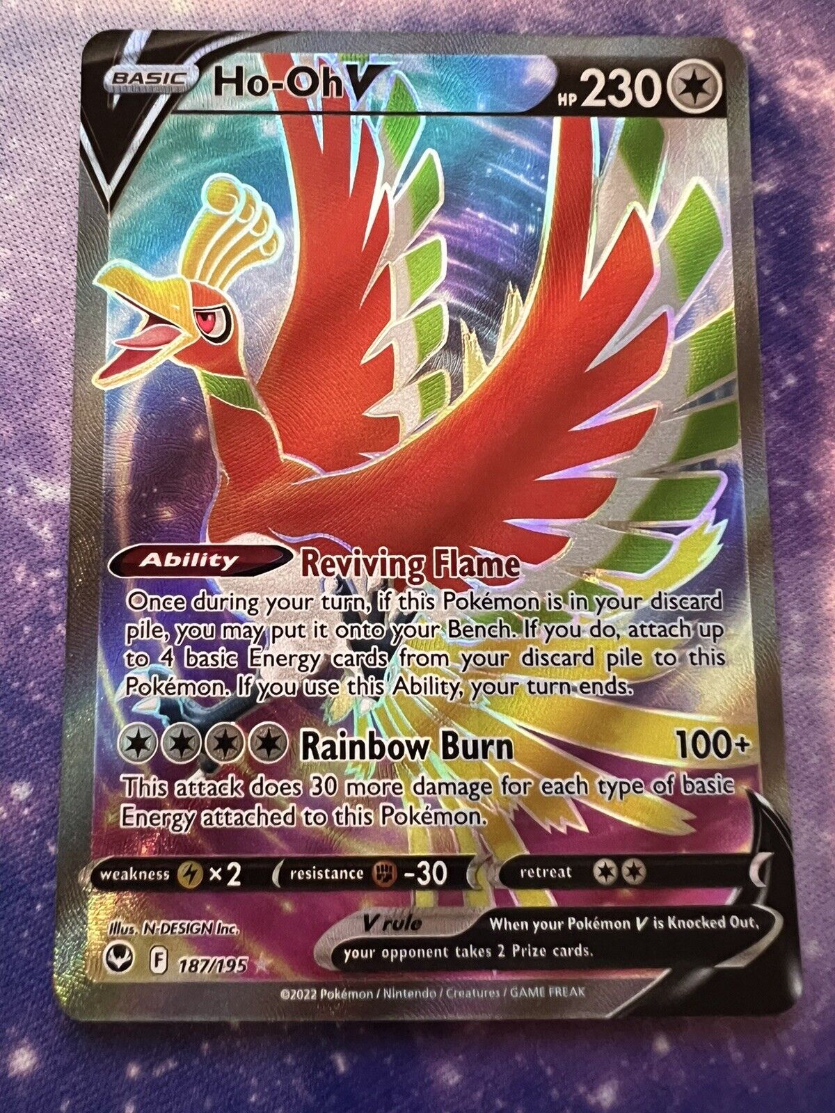 Ho-oh V #187 Prices, Pokemon Silver Tempest