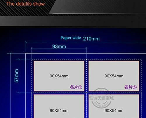 A4 Visitenkartenmaschine Schneidemaschine Elektrische Visitenkartenschneidemaschine - Bild 20 von 20