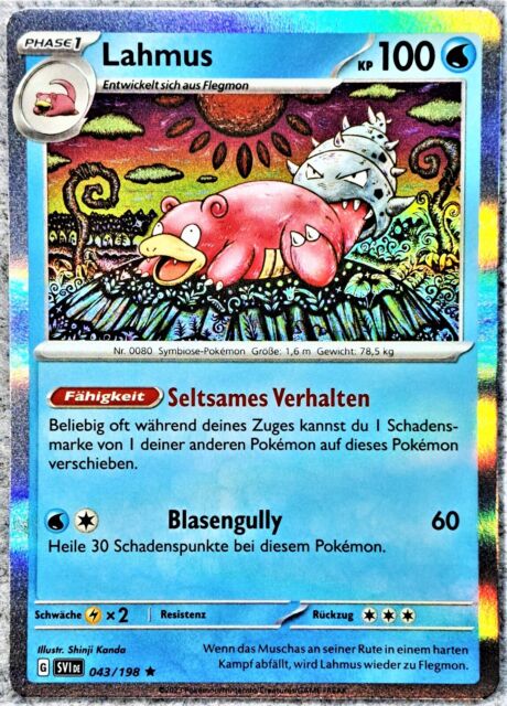 Pokémon - Lahmus 043/198 - Holo - Karmesin und Purpur PA7253