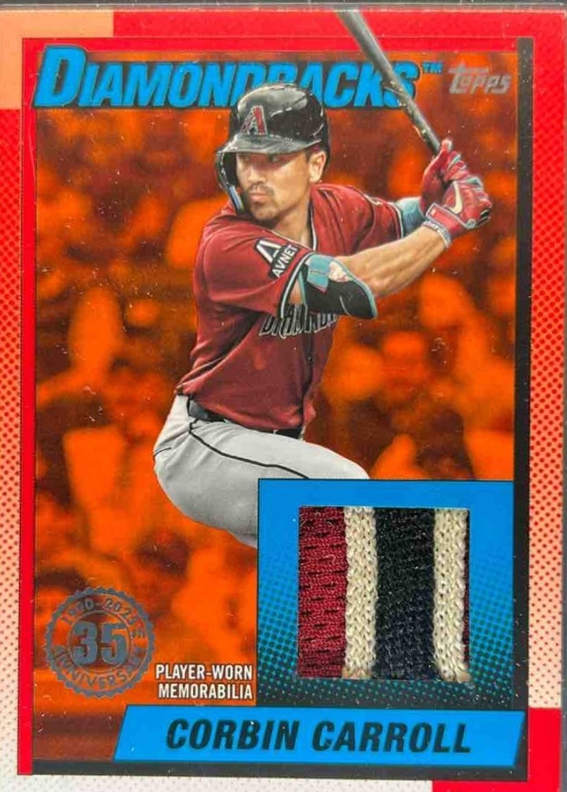 2025 Topps Update Series - 1990 Topps Baseball Relics Corbin Carroll ...