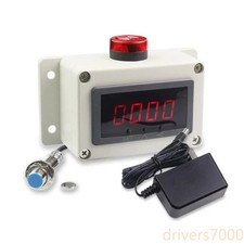 Digital Motor Speed Meter Tachometer 7-30V 4-Digit Display with Hall Sensor