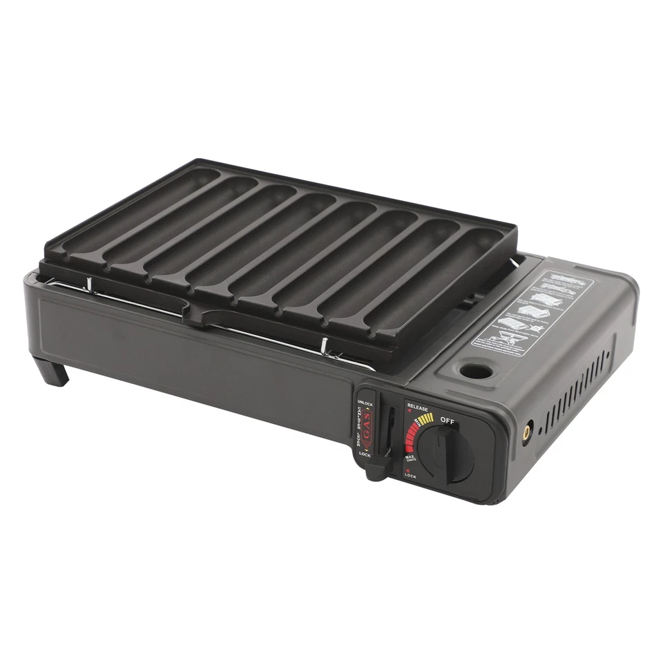 Portable Camping Gas Stove With Adjustable Flame Control Safety Lock Lightweight - Image 4 of 4