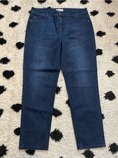 J Jill denim size 14 smooth fit slim ankle blue jeans