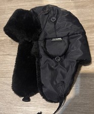 N-FERNO BY ERGODYNE 6802 Winter Hat with Chin Strap, S/M, Black 48Z860
