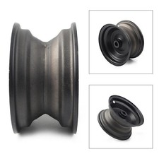 6" 145/70-6 in Aluminum Rear Wheel Rim Black Fits Go Kart Off-Road Dirt Pit Bike