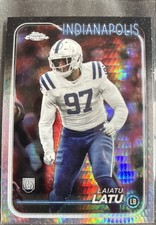 2024 Topps Chrome - Rookies Laiatu Latu #247 Prism Refractor (RC)