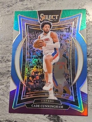 2024-25 Panini Select - Concourse Cade Cunningham #65 Green White Purple Prizm
