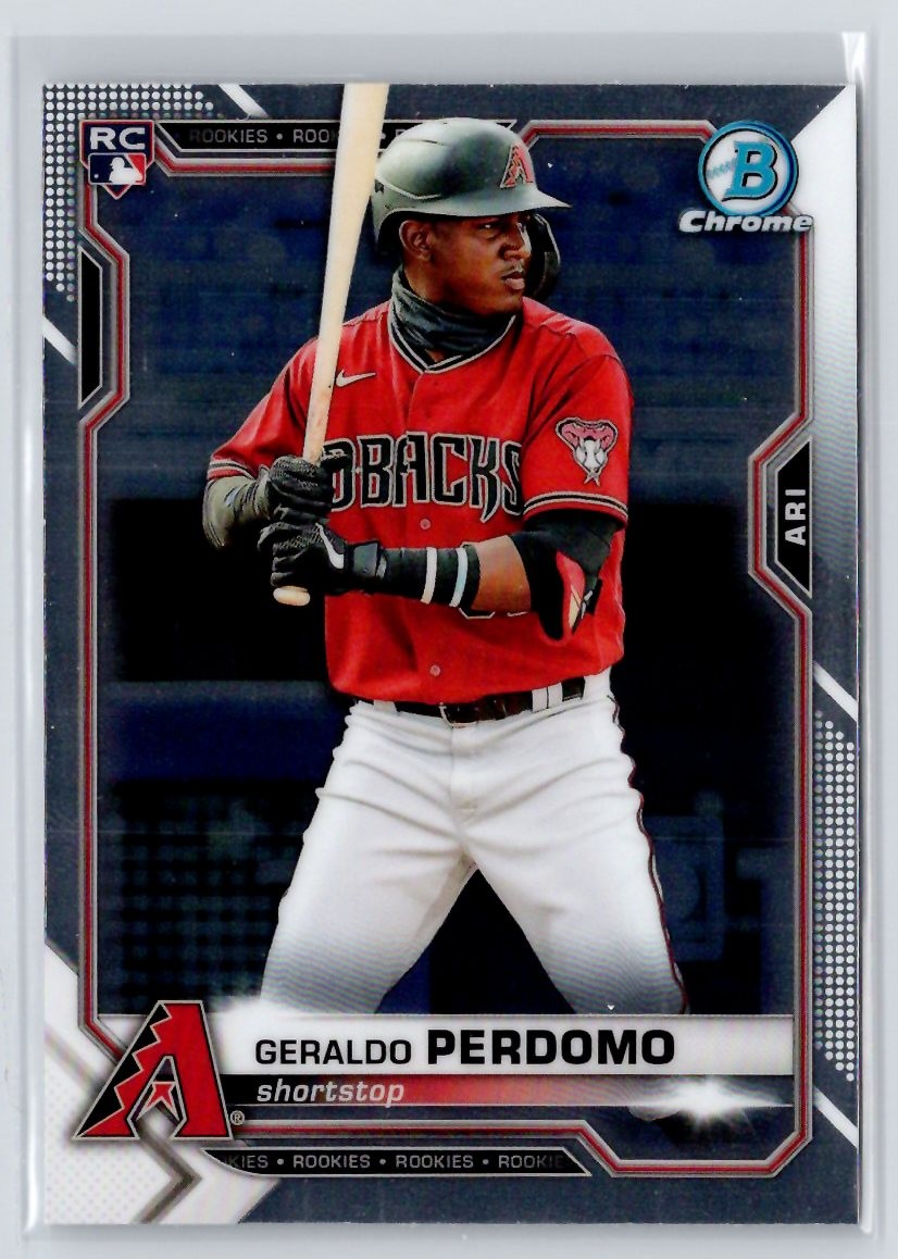 2021 Bowman Chrome RC #98 Geraldo Perdomo Arizona Diamondbacks