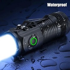 1200000lm Usb Rechargeable Led Flashlight Super Bright Torch Tactical Lamp