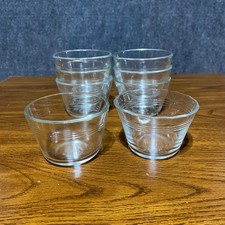 Vintage Pyrex 5 oz Clear Glass Custard Cups R...