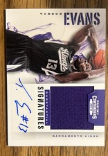 2012-13 Panini Contenders - Substantial Signatures Materials Tyreke Evans#26 /99