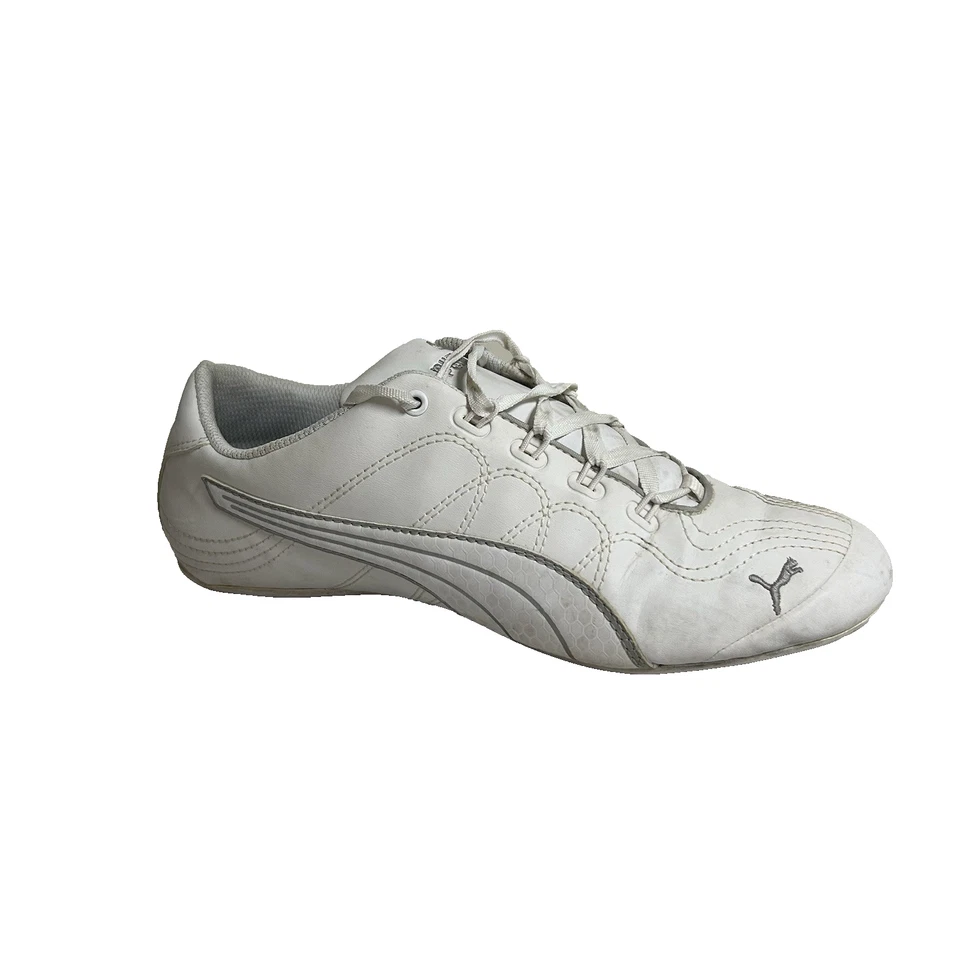 Puma Speedcat Women's Vintage Leather Shoes Silver White Size 8 - Image 2 of 4