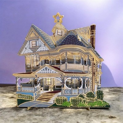 GREENMAN HOUSE CORTLAND NEW YORK Sheila's House Ornament 3D  1996 Victorian