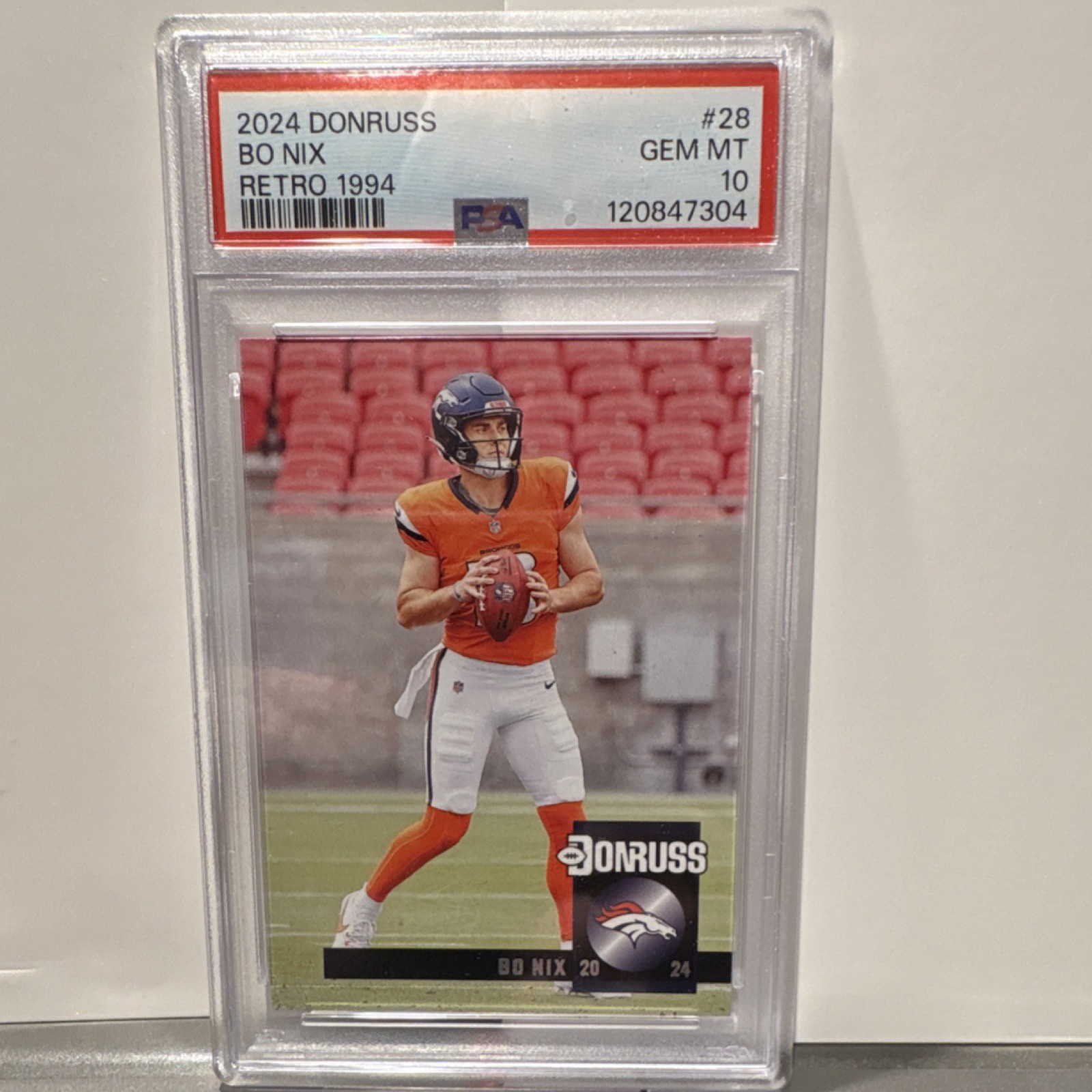 Bo Nix Panini Donruss Retro 1994 #28 Base