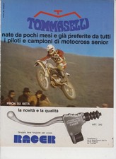 advertising Pubblicità-LEVE MANUBRIO RACER TOMMASELLI 1976 P.PIRON RICAMBI MOTO
