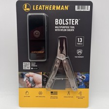 Leatherman Bolster Multipurpose Tool Nylon Sheath Stainless 13 Tools in 1 New