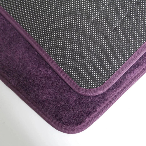 Non Slip Memory Foam Bath Mat Ultra Soft Absorbent Bathroom Rug Toilet Mats UK - Picture 25 of 25