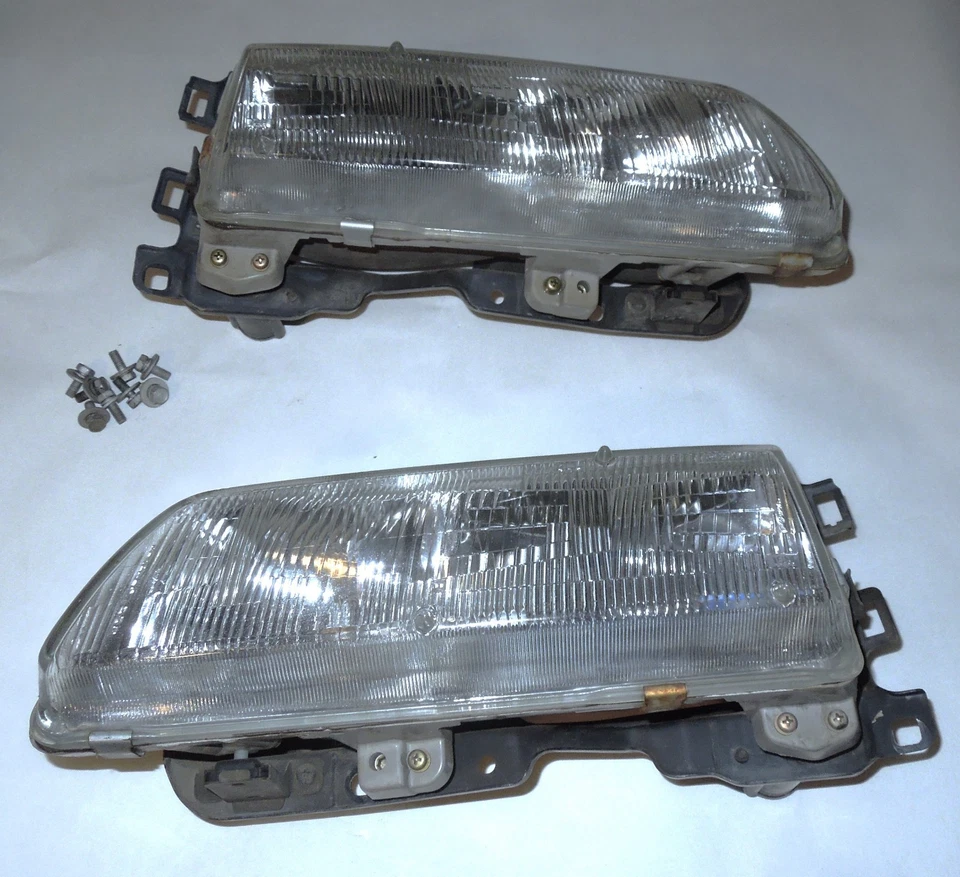 88 89 本田 Civic & CRX 对左右车头灯带车架原始设备制造商 Stanley L R 漂亮! — 第 4/4 张图片