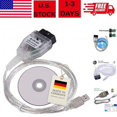 INPA K+DCAN USB Diagnostic Cable for BMW - Windows Compatible, Lightweight