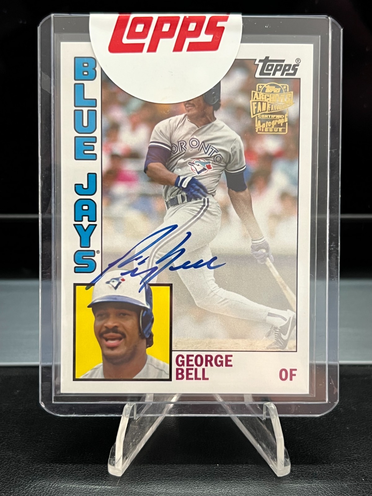 2017 Topps Archives - Fan Favorite Autographs 1984 George Bell #FFA-GB (AU)