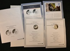 Lot of 2 Germany 2011 10 Euro Till Eulenspiegel Coin Deutsche Post Set BU