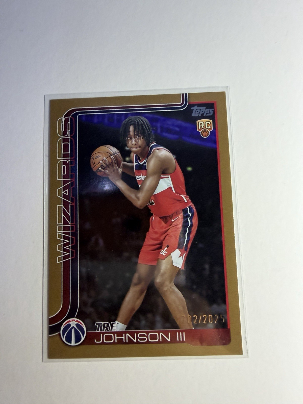 2025-26 Topps - Tre Johnson #206 Gold /2025 (RC)