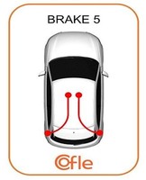 Cofle Handbremsseil Bremsseil Hinten Links Passend FüR Renault Twingo Ii