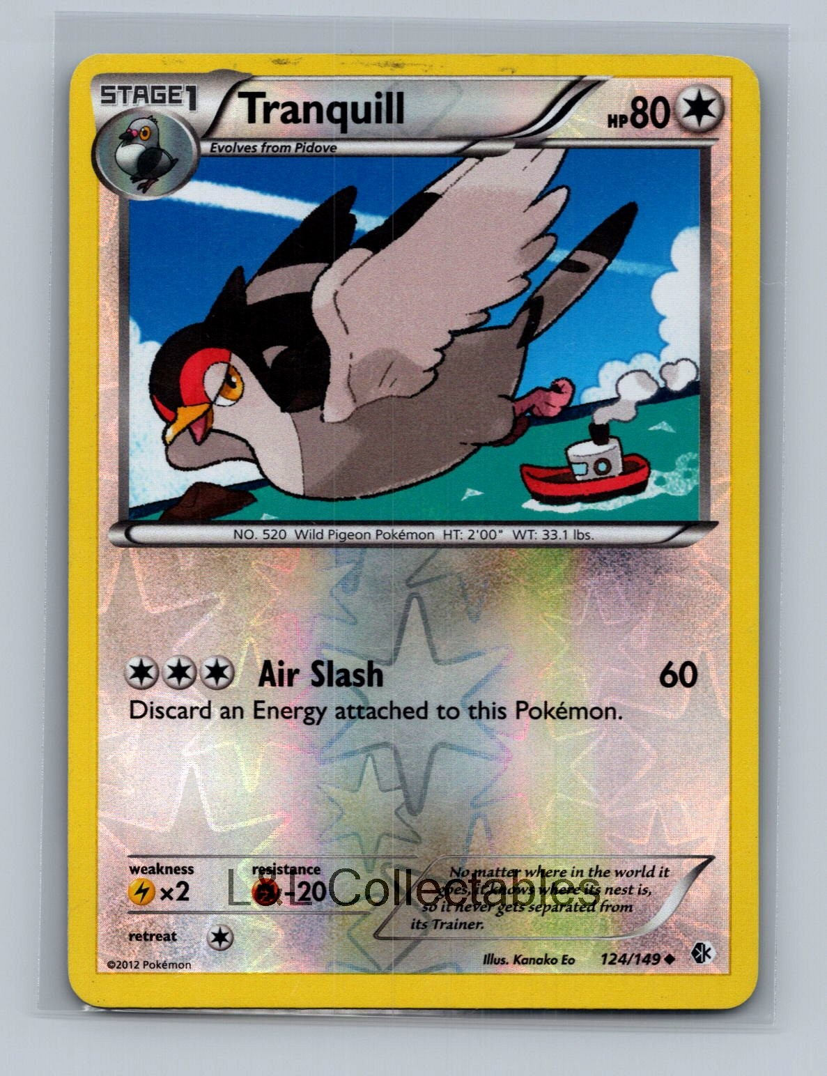 Tranquill #124/149 Reverse Holo Boundaries Crossed