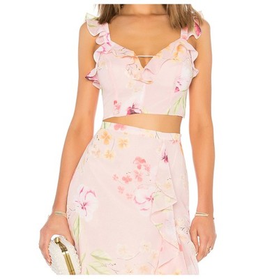 YUMI KIM Damen Wallflower Santa Monica Top TP18420/106 Pink Medium NWT