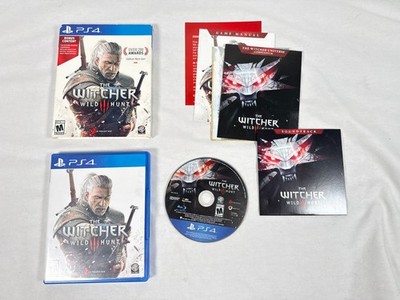 Witcher 3: Wild Hunt w/ Bonus World Map (Sony PlayStation 4 PS4, 2015)