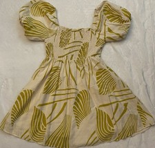 Urban Revivo Women's Floral Mini Dress Size 4 Short Sleeve Papuan Leaf Print