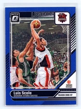 Luis Scola 2024-25 Donruss Turkish Airlines EuroLeague #176 Optic Blue #/49