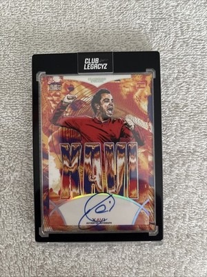 XAVI Club Legacyz Serie 2 AUTO /75 Electric Pulse - On-Card Sign BARCELONA