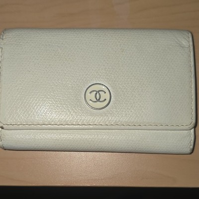 Vintage Chanel Coco Button 6-ring Key Holder Case 