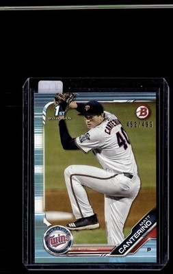 2019 BOWMAN SKY BLUE /499 MATT CANTERINO TWINS