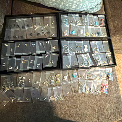 Women’s Fashion Jewelry Mixed Lot Earrings Bracelets Rings Charms Multicolor