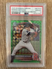 2025 Bowman Chrome Roman Anthony /99 Green Geometric #BCP-167