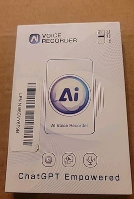 AI Voice Recorder, ChatGPT, Transcribe & Summarize, Supports 152 Languages, 64GB