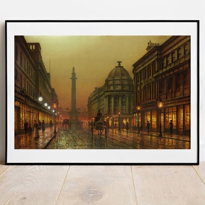 Wandbild Kunstdruck Grimshaw Grainger Street Poster Druck Galerie Wand Wohndeko