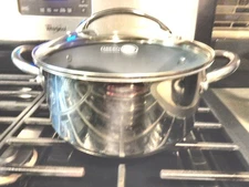 GREEN PAN SIGNATURE EDITION 10" STOCK POT WITH TEMPERED GLASS LID