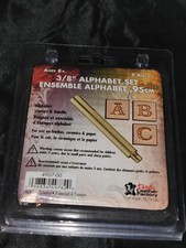 Leather Alphabet Stamp Set 3/8" Tandy Fancy Font