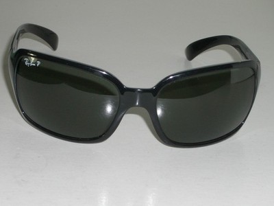 RAY BAN ITALY RB4068 3P 60[]17 STUNNING GLOSSY BLACK POLARIZED