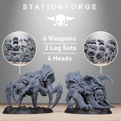 Xenarid Spider Beasts (2) aus Station Forge 32mm. GRATIS BASIS