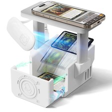 Trading Card Scanner with LED Light and Magnetic Base for TCGs