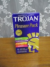 2 Pkgs. - Trojan Pleasure Variety Pack Lubricated Condoms - Exp 1/2027