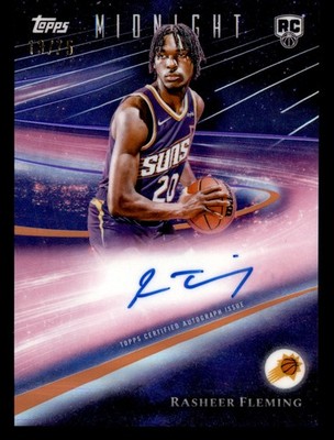 Rasheer Fleming 2025-26 Topps Midnight Signatures Dusk #/75 #RHS-RF (AU, RC)