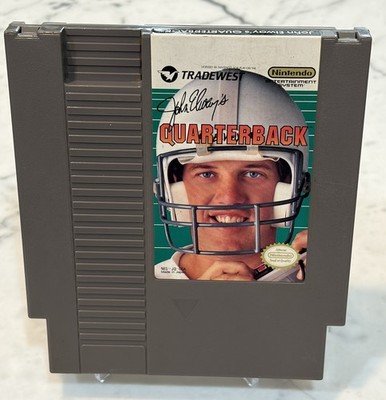 John Elway's Quarterback Nintendo NES Authentic Cartridge TESTED AND WORKING