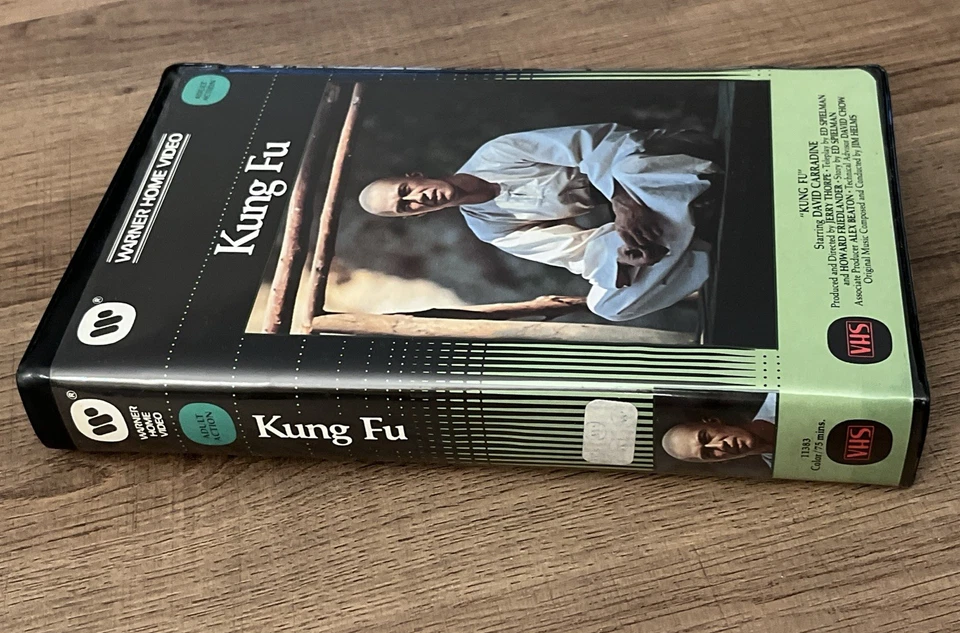 Kung Fu VHS Clamshell Warner Bros Home Video David Carradine 1972 1984 TESTED - Image 4 of 4